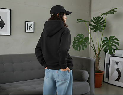 KNITTED The Essential Hoodie - Onyx Black for Female
